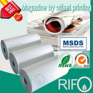 Rph-100ホワイトBOPPオフセット印刷可能マガジンマテリアル用合成紙